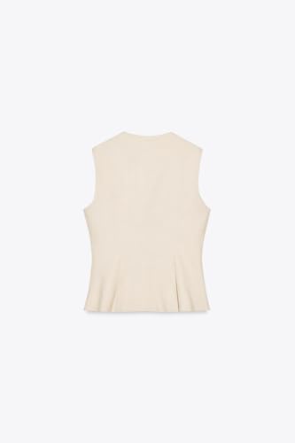 11BSkn3CYQL.jpg Summer Sets Women 2 Piece Outfits for Formal Interview Linen Sleeveless Vest Leisure Pants Outfits for Women Casual
