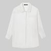 214TcAdpvKL.jpg Womens Button Down Shirts Oversize Casual Boyfriend Long Sleeve Button Up Shirt Women Plus Size Blouses Tops with Pocket