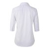Women's 3/4 Sleeve Formal Work Wear White Button Down Shirt