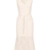 Women's Lace Midi Flounce Dress