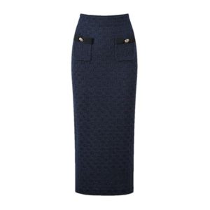 Women Spring Cardigans Pencil Skirts Suits Long Sleeve Sweater Jumpers Knitted 2 Piece Sets
