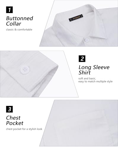 316JhtCGmML.jpg Womens Button Down Shirts Oversize Casual Boyfriend Long Sleeve Button Up Shirt Women Plus Size Blouses Tops with Pocket