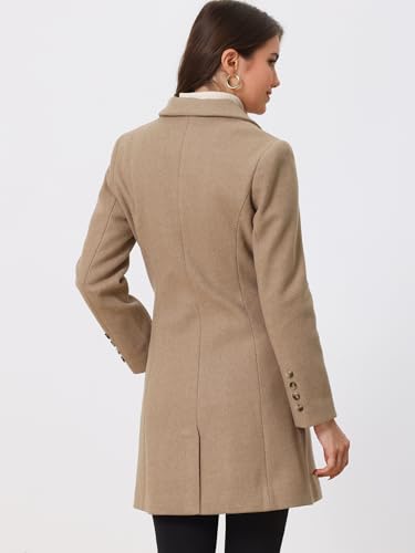 Women's Trench Coats Single Breasted Long Outerwear Winter Coat