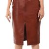 31G3B8gVUSL.jpg Real Leather Skirts for Women - Trendy Casual Womens Leather Skirt Fashionable
