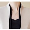 31LRsrMtpPL.jpg Women Business Suits V-Neck Single Button Slim Fit Formal Blazer Midi Wrap Hip Pencil Skirt 2 Piece Sets
