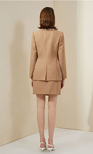 Suits for Women Business 2 Pieces Office Formal Wear Skirt Suits Set Patchwork Blazer&Skirt