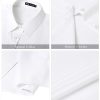 31OX-oUfegL.jpg Womens Button Down Shirts Stretch Wrinkle Free Formal Short Sleeve Dress Shirt Summer Work Blouses Business Casual Tops