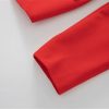 31PPSZPKWPL.jpg Women Suit Long-Sleeve Double Breasted Notched Tops Embroidery Skirt 2 Piece Set