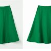 31PksXi5iYL.jpg Women Spring Skirt Sets Solid Long Sleeve Lapel Collar Short Coat Big Swing A-Line Skirt 2 Piece Suits