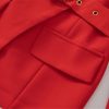 31Qp2295rWL.jpg Women Suit Long-Sleeve Double Breasted Notched Tops Embroidery Skirt 2 Piece Set