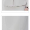 31SFLL6ZPL.jpg Women Long Sleeve Slim Fit Suit Jacket Midi Wrap Hip Pencil Skirt 2 Piece Sets Business Casual Sutis