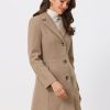 Women's Trench Coats Single Breasted Long Outerwear Winter Coat