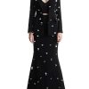 Women's Sequins Beading Blazer Long Mermaid Dress Skirt Suit Set 2 Pieces Fashion Unique Casual Evening Party Wedding