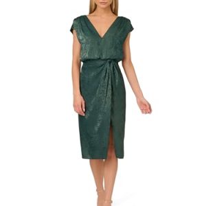 Women's Foil Woven Midi Dress