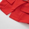31ZLeE5HH8L.jpg Women Suit Long-Sleeve Double Breasted Notched Tops Embroidery Skirt 2 Piece Set
