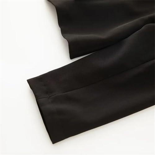 Women Black Skirts Suit Long Sleeve Sashes Blazer Mesh Long Skirts 2 Pieces Set