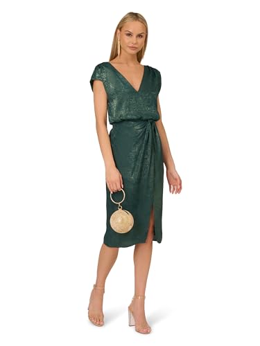 Women's Foil Woven Midi Dress
