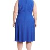 Women's Dresses Inset Waist Midi Dress Career Office Occasion Guest of