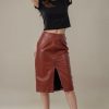 31fvkd762DL.jpg Real Leather Skirts for Women - Trendy Casual Womens Leather Skirt Fashionable