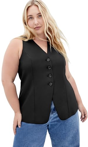 Women's Plus Size Vest - Yazmin