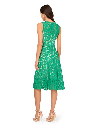 Women's Lace Midi Flounce Dress