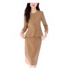 31r00K3-sdL.jpg Women Long Sleeve Formal Blazers Skirt Business Set Professional Office Work Wear Two Piece Career Suit