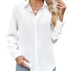 31t2x8r4yhL.jpg Womens Long Sleeve Button Down Shirt Ultra-Soft Stretch Wrinkle-Free Work Casual Business Office Blouse