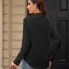Women's Stain Shield Dress Shirts Wrinkle Free Long Sleeve Shirts Solid Work Business Button Down Shirts