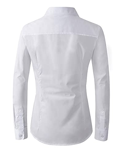 31x6WjzehcS.jpg Womens Dress Shirts Long Sleeve Button Down Shirt Work Wear
