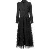 31xGBUziUL.jpg Women Elegant Commuter Suit Notched Long-Sleeved Appliques Tops Flounced Edge Skirt 2 Piece Set