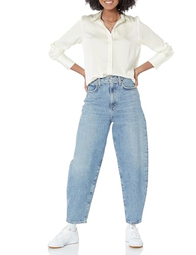 Women's Regular-Fit Satin Button Down Blouse (Available in Plus Size)