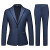 41-mhYcKNvL.jpg Womens Suit 2 Piece Set Business One Button Peak Lapel Blazer Jacket with Pants for Office Ladies