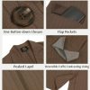 411Jc4hT6aL.jpg Women's Casual Blazer for Work Office Loose Lapel Collar Stripe Open Front Stretch Dressy Business Jacket Suit