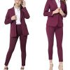 Women's Business Blazer Pant Suit Set for Work