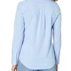 Women's Long Sleeve Button Down Stretch Oxford Shirt (Available in Plus Size)