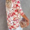413ywXfR5NL.jpg Blouses for Women Aesthetic Button Down Shirts Long Sleeve Dressy Casual Floral Tops Fall Outfits for Women 2025 Trendy