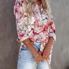 417wOCHafvL.jpg Blouses for Women Aesthetic Button Down Shirts Long Sleeve Dressy Casual Floral Tops Fall Outfits for Women 2025 Trendy