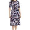 Women's Inset Waist Midi Short Sleeve