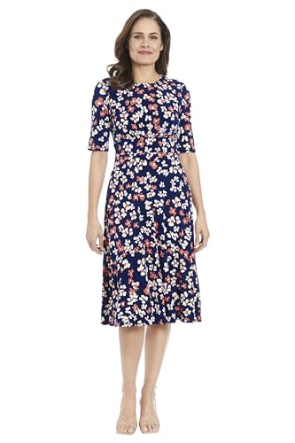 Women's Inset Waist Midi Short Sleeve