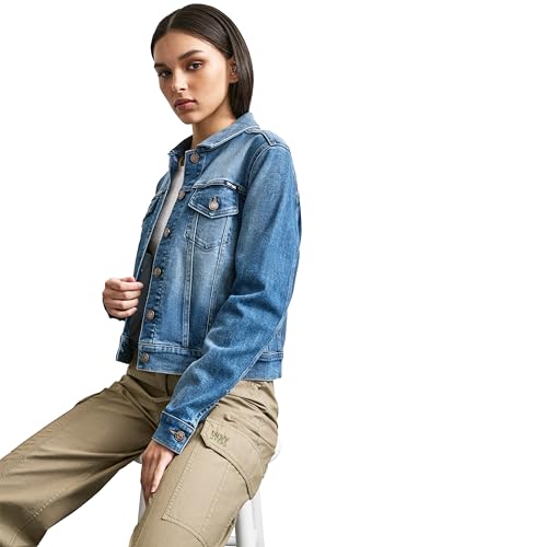 Women's Denim Fashionable Cropped Jeans Jacket