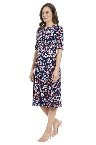 Women's Inset Waist Midi Short Sleeve