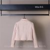 Women's Pink High-End Commuter Skirt Set Long-Sleeved Lapel Short Coat Skirt Two-Piece Set