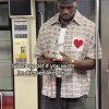 Cut-Out Heart Short Sleeve Shirt Collar Button Down Plaid Casual Tshirt Tops