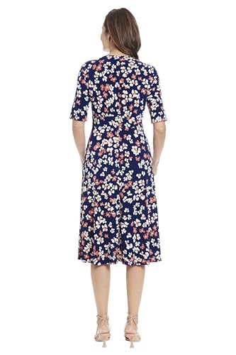 Women's Inset Waist Midi Short Sleeve