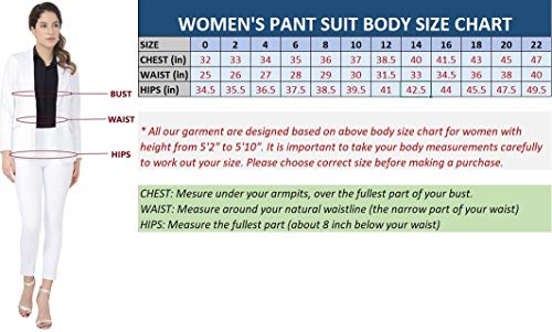 Women's Business Blazer Pant Suit Set for Work