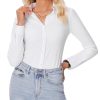 41SszjzBBtL.jpg Button Down Shirts for Women Slim fit Long Sleeve Stretch Dress Shirts Work Shirt Wrinkle Free Office Blouses
