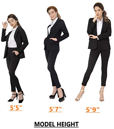 Women's Business Blazer Pant Suit Set for Work
