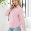 41YBOPMt-PL.jpg Womens Long Sleeve Button Down Shirts Casual Loose Fit Cotton Collared Blouses
