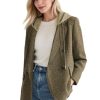 2025 Women's Spring Hooded Blazer Jacket Double-Breasted Oversize Loose Fully-Lined Work Office Suit with Pockets
