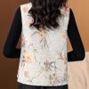 New-Chinese style vest for women, spring and autumn Chinese embroidered vest, mother's suit